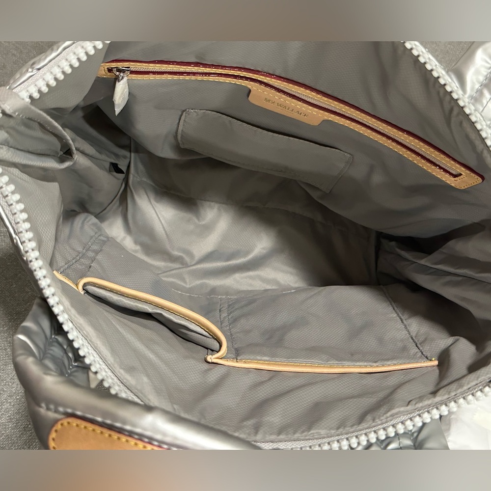 MZ Wallace Small Sutton Deluxe, Matte Silver, NWT, lightweight - Picture 5 of 9